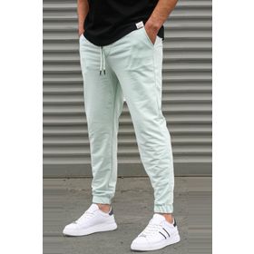Madmext 5494 Mint Yeşili Basic Paçası Lastikli Erkek Eşofman