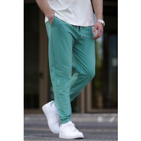 Madmext 5494 Mint Yeşili Basic Paçası Lastikli Erkek Eşofman
