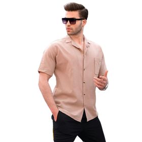 Madmext 5598 Vizon Basic Kısa Kollu Erkek Gömlek