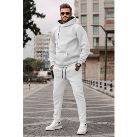 Madmext 5634 Beyaz Erkek Eşofman Takımı