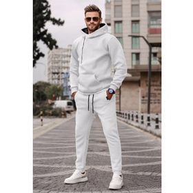 Madmext 5634 Beyaz Erkek Eşofman Takımı
