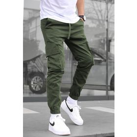 Madmext 5647 Haki Kargo Cep Jogger Pantolon