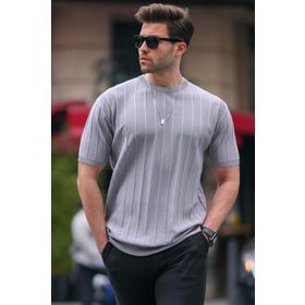 Madmext 5684 Antrasit Erkek T-shirt