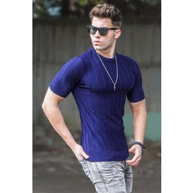 Madmext 5684 Erkek Lacivert T-shirt