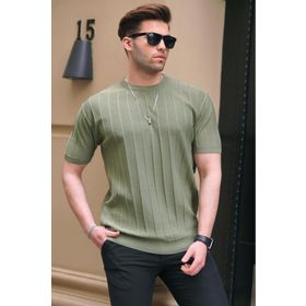 Madmext 5684 Mint Yeşili Erkek T-shirt