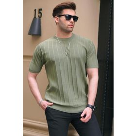 Madmext 5684 Mint Yeşili Erkek T-shirt