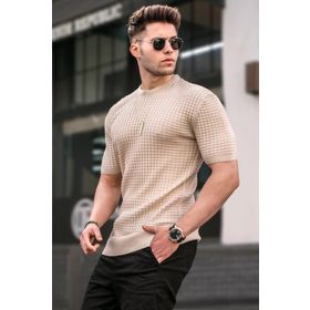 Madmext 5685 Erkek Bej T-shirt