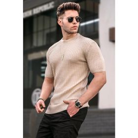 Madmext 5685 Erkek Bej T-shirt
