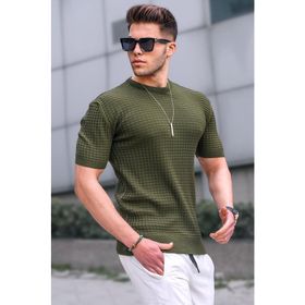 Madmext 5685 Erkek Haki T-shirt
