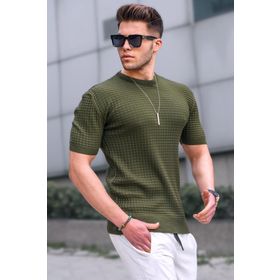 Madmext 5685 Erkek Haki T-shirt