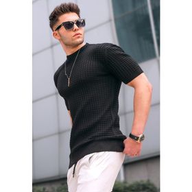 Madmext 5685 Erkek Siyah T-shirt