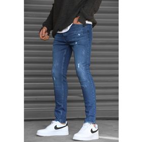 Madmext 5712 Skinny Fit Lacivert Erkek Jean