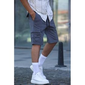 Madmext 5737 Füme Kargo Cep Erkek Kapri