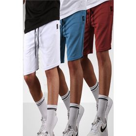Madmext 5790 Beyaz - Mavi - Bordo 3'lü Erkek Şort