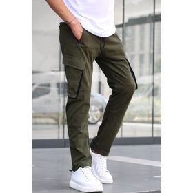 Madmext 5791 Füme Kargo Cep Erkek Jogger Pantolon