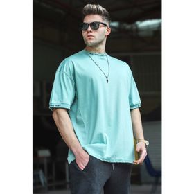Madmext 5803 Mint Yeşili Oversize T-shirt