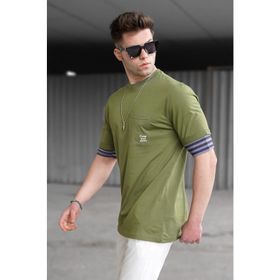 Madmext 5806 Erkek Haki T-shirt