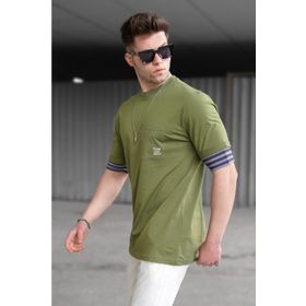 Madmext 5806 Erkek Haki T-shirt