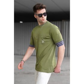 Madmext 5806 Erkek Haki T-shirt