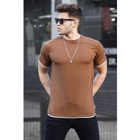 Madmext 5815 Erkek Kahverengi T-shirt