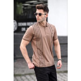 Madmext 5822 Erkek Polo Yaka Beyaz T-Shirt