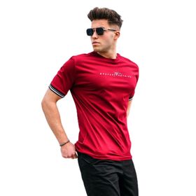 Madmext 5849 Bordo Basic Erkek Tişört