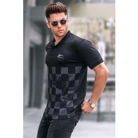 Madmext 5871Desenli Erkek Polo Yaka Tişört