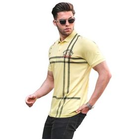 Madmext 5872 Sarı Desenli Erkek T-shirt