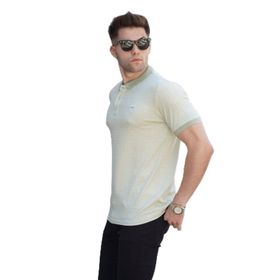Madmext 5881 Mint Yeşili Çizgili Polo Yaka Erkek Tişört