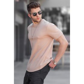 Madmext 5883 Antrasit Waffle Kumaş Basic Erkek T-shirt