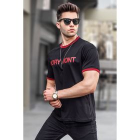 Madmext 5884 Füme Baskılı Regular Fit Erkek T-shirt
