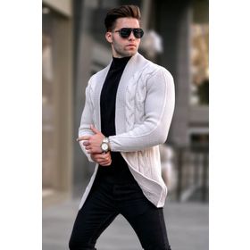 Madmext 5996 Taş Basic Örgü Erkek Hırka