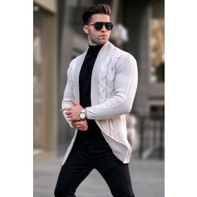 Madmext 5996 Taş Basic Örgü Erkek Hırka