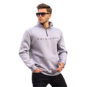 Madmext 6028 Gri Erkek Sweatshirt