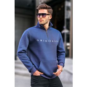 Madmext 6028 Lacivert Erkek Sweatshirt