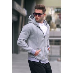 Madmext 6033 Bordo Kapüşonlu Regular Fit Erkek Sweatshirt