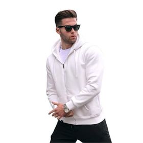 Madmext 6033 Kapüşonlu Regular Fit Ekru Erkek Sweatshirt