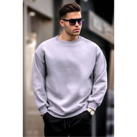 Madmext 6048 Gri Erkek Sweatshirt