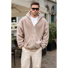 Madmext 6049 Bej Erkek Sweatshirt