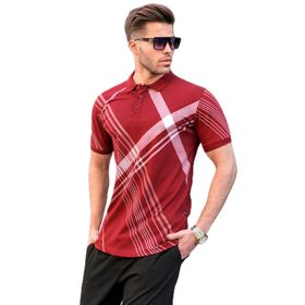 Madmext 6079 Füme Desenli Polo Yaka Erkek T-shirt