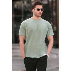 Madmext 6099 Mint Yeşili Regular Fit Basic Erkek T-shirt
