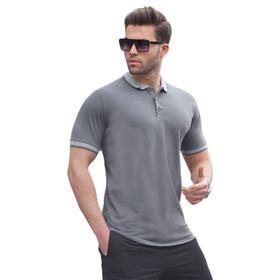 Madmext 6105 Polo Yaka Füme Regular Fit Erkek T-shirt