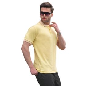 Madmext 6105 Sarı Regular Fit Polo Yaka Erkek T-shirt