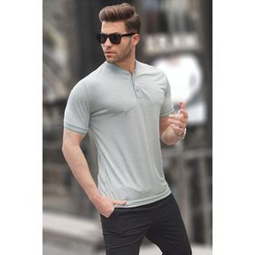 Madmext 6107 Mint Yeşili Hakim Yaka Polo Erkek T-shirt