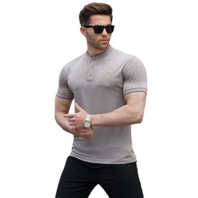 Madmext 6107 Polo Bordo Hakim Yaka Erkek T-shirt