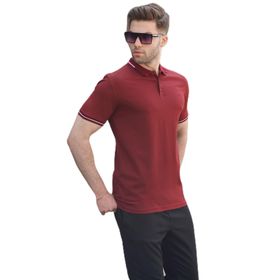 Madmext 6113 Bordo Polo Yaka Erkek T-shirt