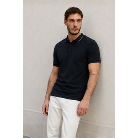 Madmext 6113 Siyah Polo Yaka Erkek T-shirt