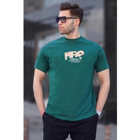 Madmext 6124 Koyu Yeşil Erkek T-shirt