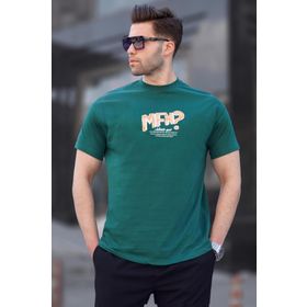 Madmext 6124 Koyu Yeşil Erkek T-shirt