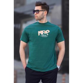 Madmext 6124 Koyu Yeşil Erkek T-shirt